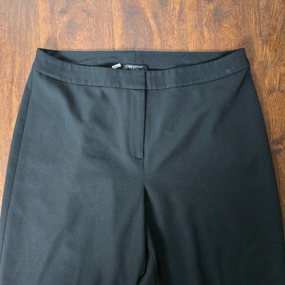 St. John Caviar Wide Leg Black Dress Pants - Size 10 - Picture 3 of 7
